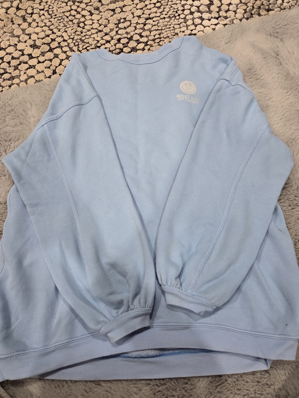 aerie Baby Blue Crewneck Sweatshirt with Small Chest Logo